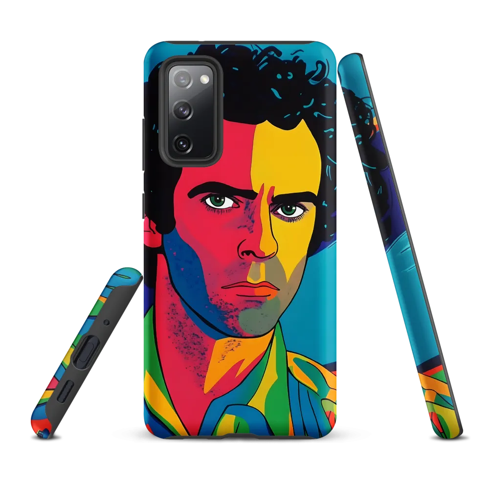 Electric Visage: A Portrait of Vibrance | Phone Case |  S20 FE | Tough Case | Matte
