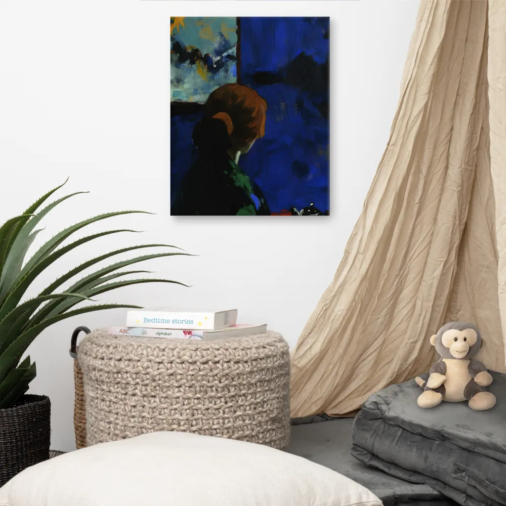 Contemplation Under the Night Sky | Canvas | 16″×20″