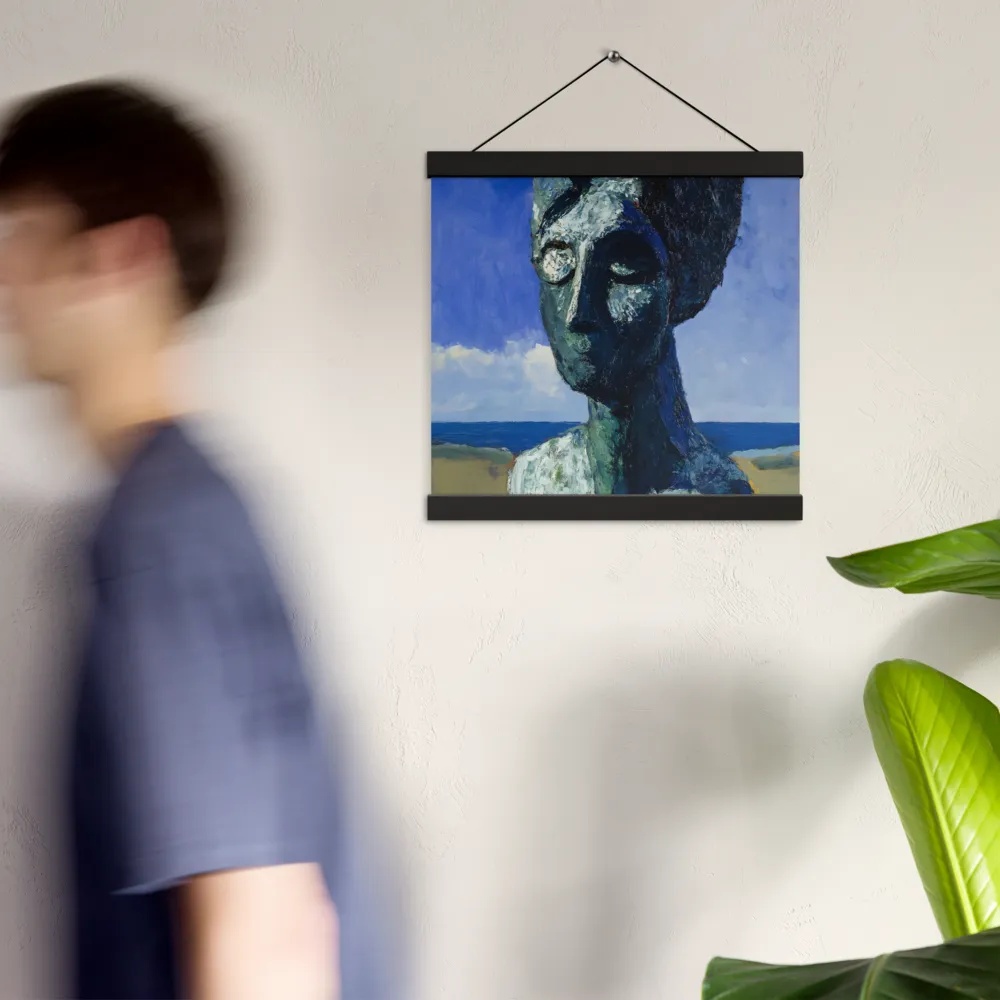 Silent Contemplation | Poster With Black Wood Hanger | 12″×12″