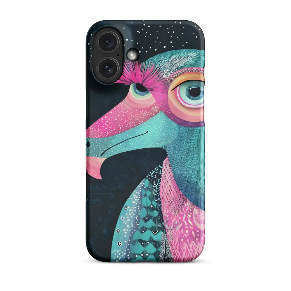 Whimsical Vulture: A Dance of Colors | Phone Case |  16 Plus | Snap Case | Matte