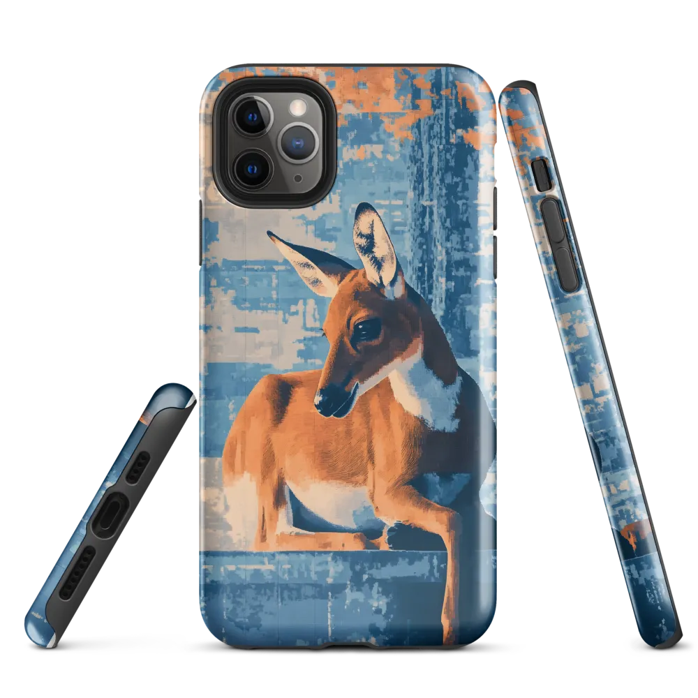 Serenity in Color: The Reclining Deer | Phone Case |  11 Pro Max | Tough Case | Glossy