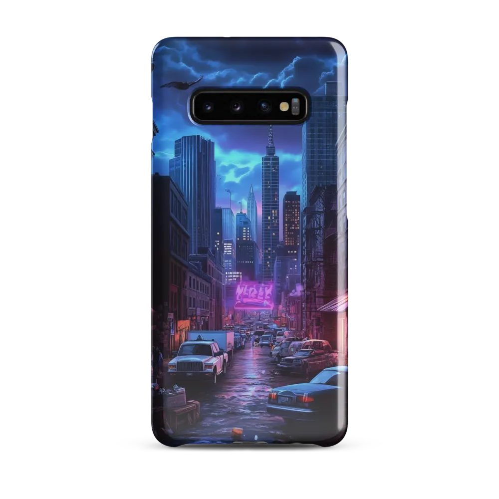 Urban Mystique: A Cyberpunk Night | Phone Case |  S10 Plus | Snap Case | Glossy