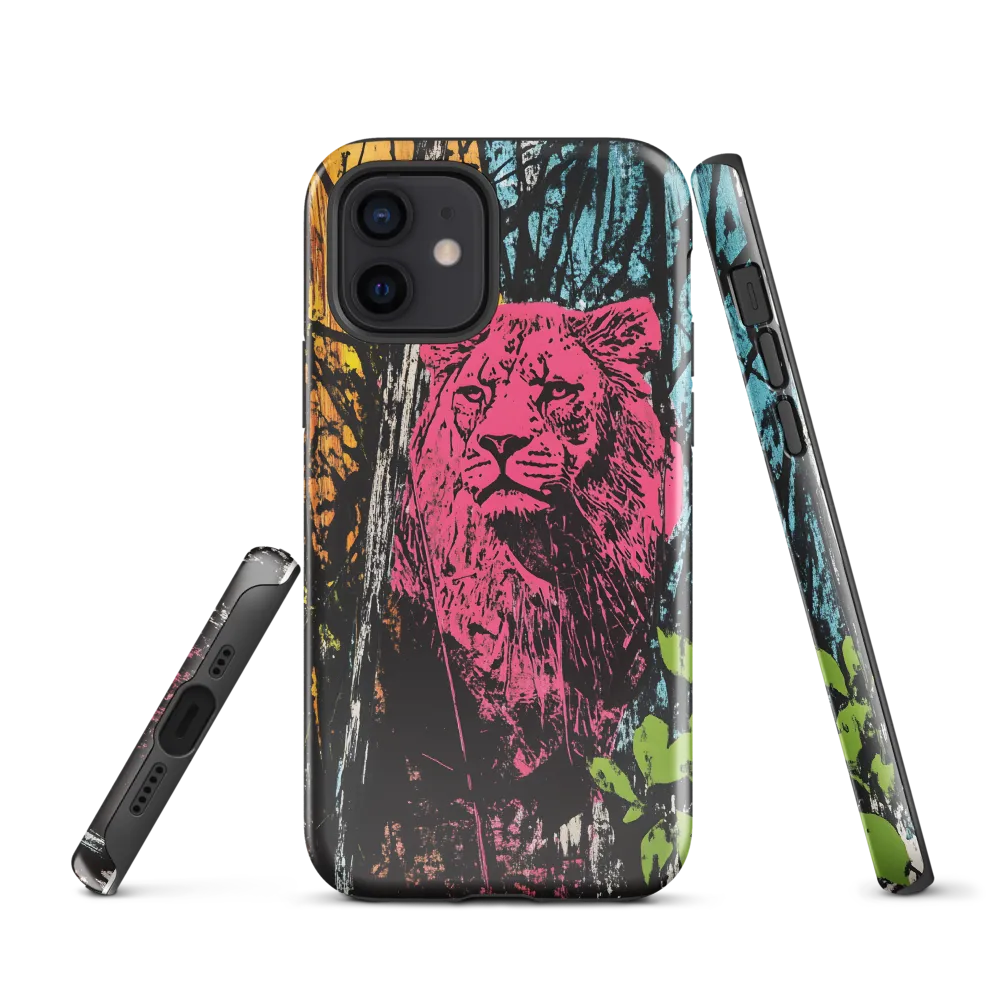 Fierce Vibrance: The Pink Lion