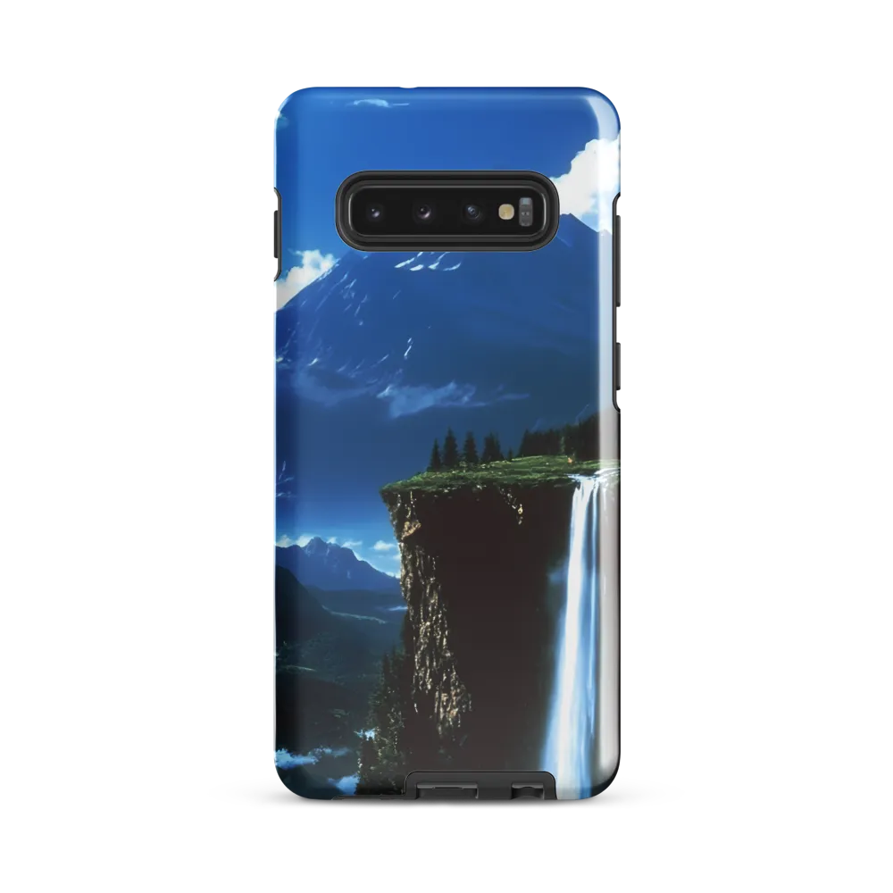 Nature's Majesty: A Serene Cascade | Phone Case |  S10 Plus | Tough Case | Glossy