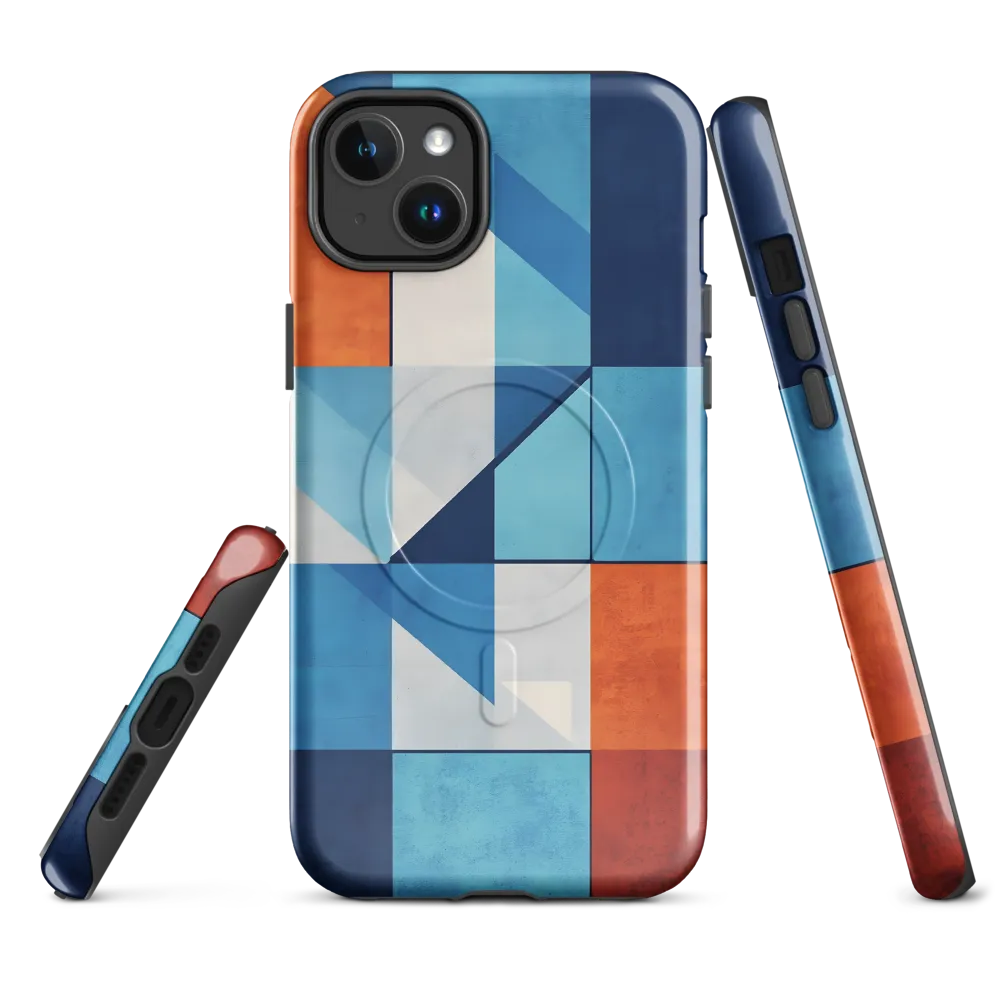 Geometric Harmony in Color | Phone Case |  14 Plus | MagSafe® Tough Case | Glossy