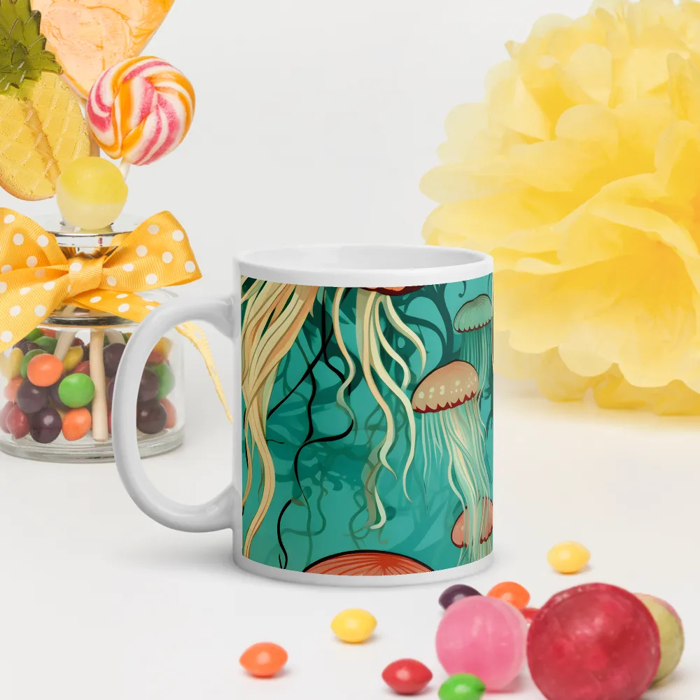 Ethereal Dance of Jellyfish | Mugs | Multiple Sizes & Colors