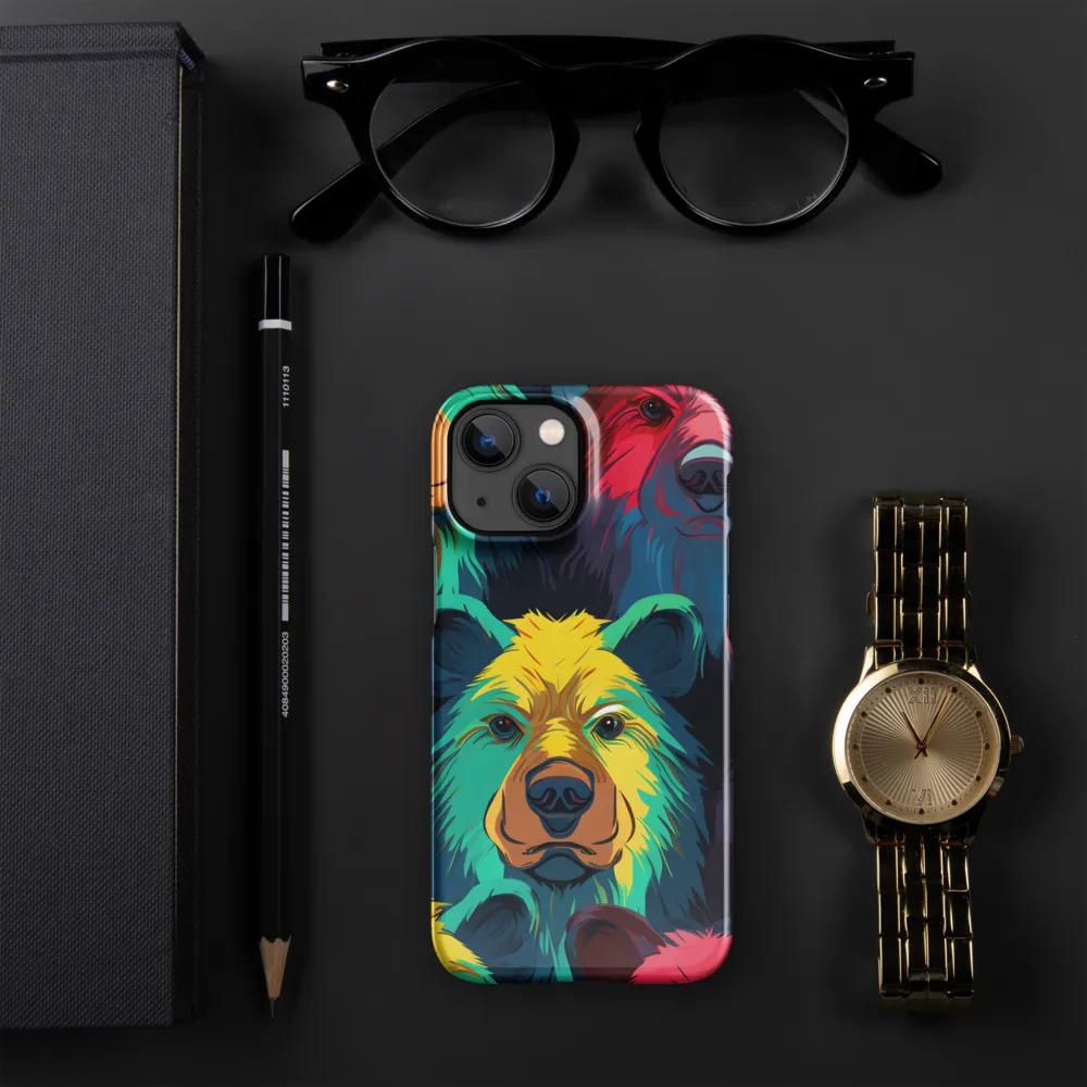 The Colorful Essence of Bears | Phone Case |  13 Mini | Snap Case | Glossy