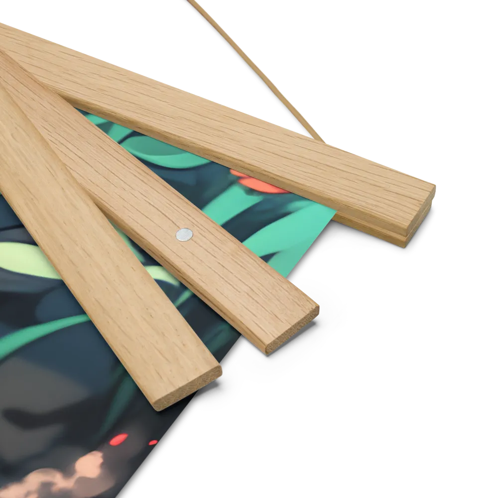 Whispers of Nature | Poster With Oak Wood Hanger | 18″×18″
