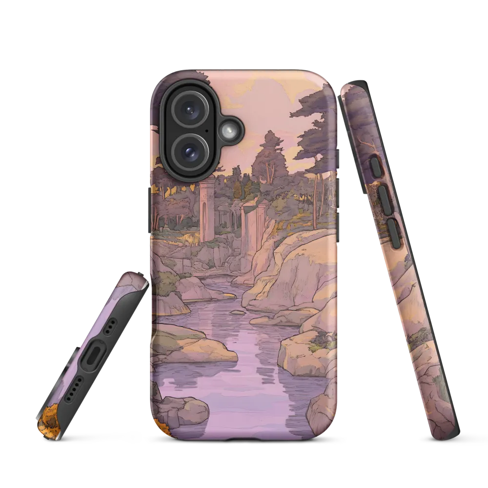 Tranquil Reverie: A Serene Landscape | Phone Case |  16 | Tough Case | Matte