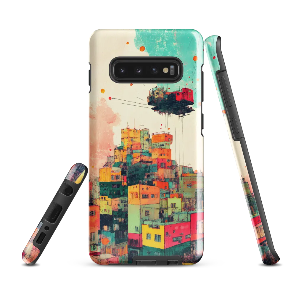 Whimsical Cityscape: A Surreal Journey | Phone Case |  S10 Plus | Tough Case | Glossy