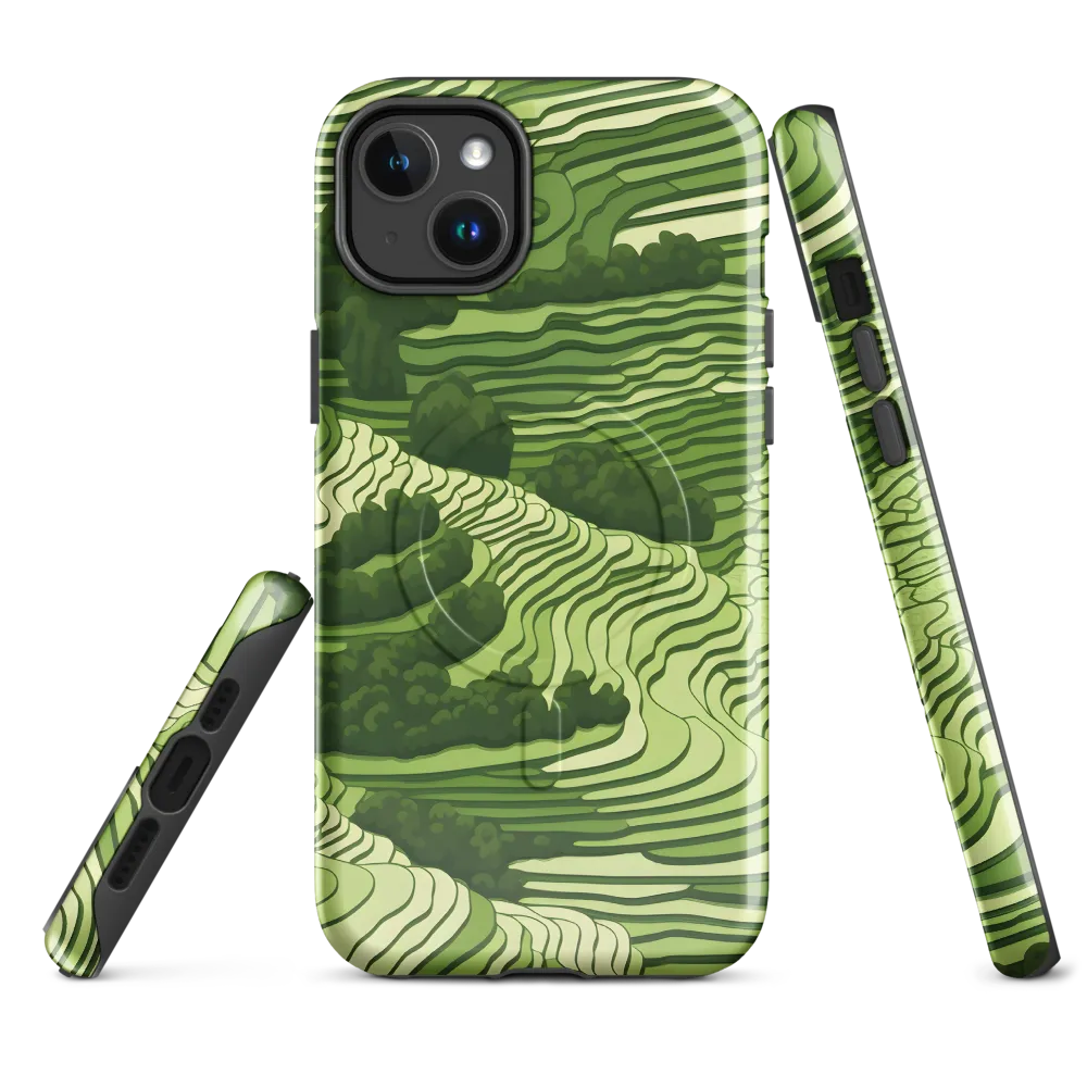 Waves of Green: An Abstract Landscape