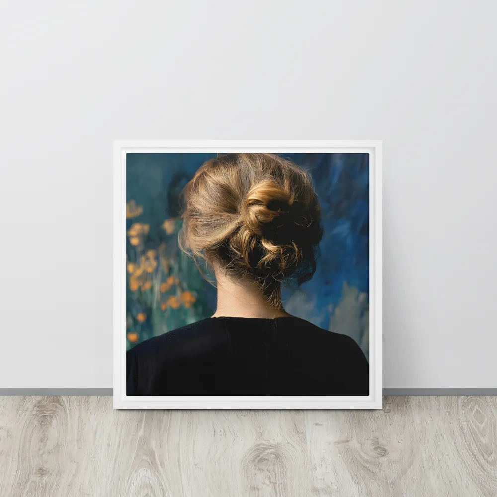 Whispers of Tranquility | Canvas with White Frame | 16″×16″