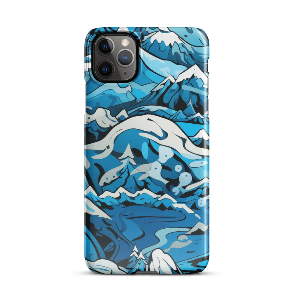 Frozen Harmony: A Blue Mountain Odyssey | Phone Case |  11 Pro Max | Snap Case | Glossy