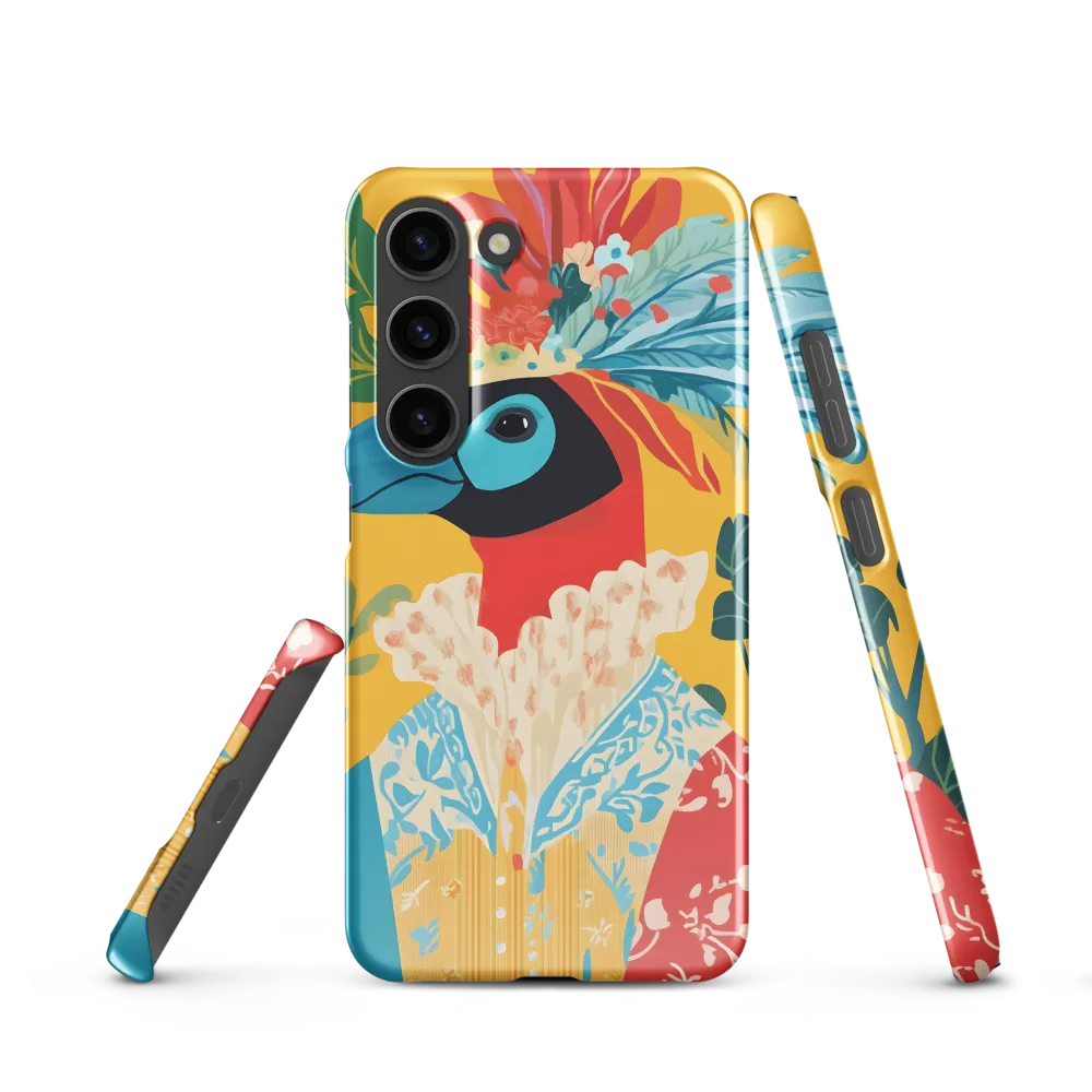 The Regal Parrot: A Celebration of Color | Phone Case |  S23 | Snap Case | Glossy
