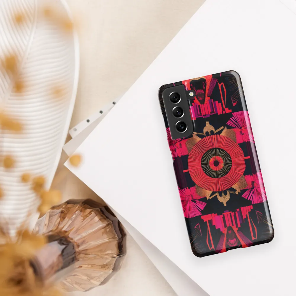 Dynamic Geometric Symphony | Phone Case |  S21 | Snap Case | Glossy