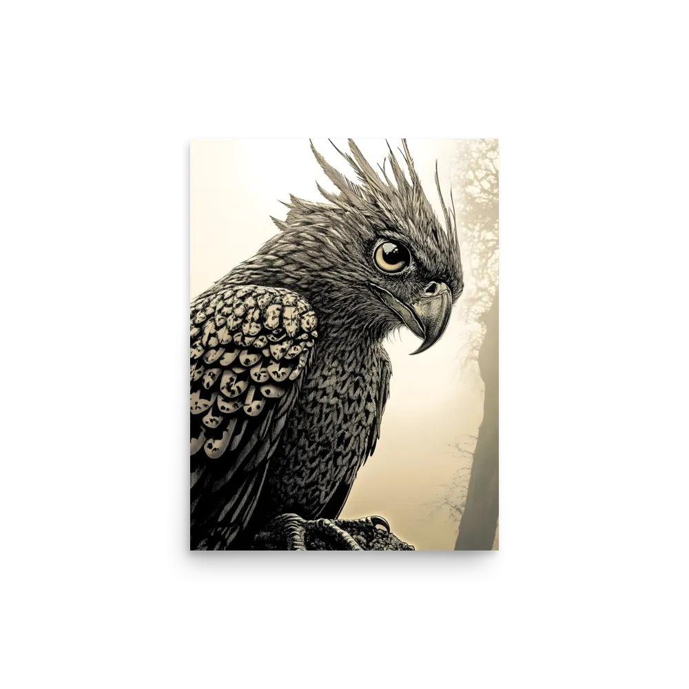 Majestic Owl in Detail | Poster | 12″×16″