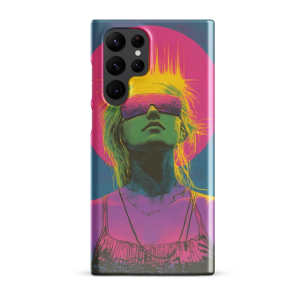 Neon Dreams: Portrait of a Modern Muse | Phone Case |  S22 Ultra | Snap Case | Glossy