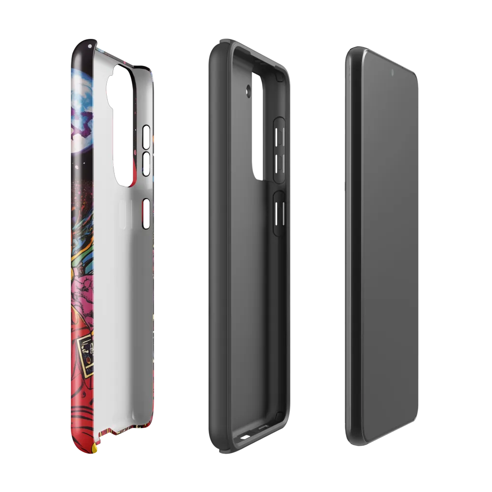 Cosmic Journey: An Astronaut's Exploration | Phone Case |  S21 | Tough Case | Glossy