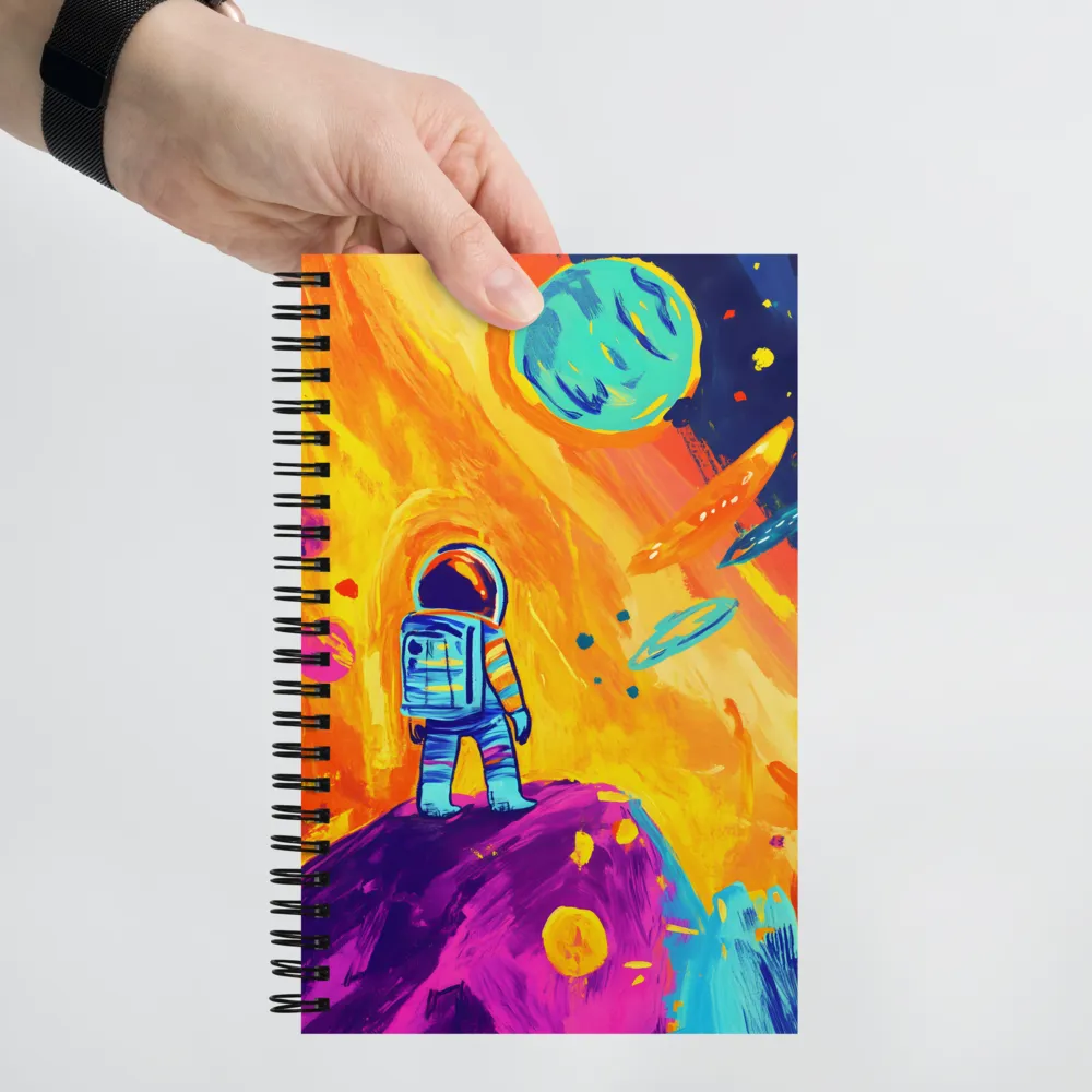 Celestial Dreams: The Astronaut's Journey | Spiral Notebook