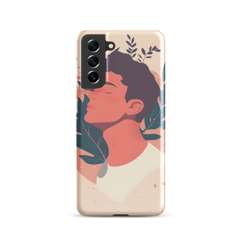 Profile in Coral and Teal