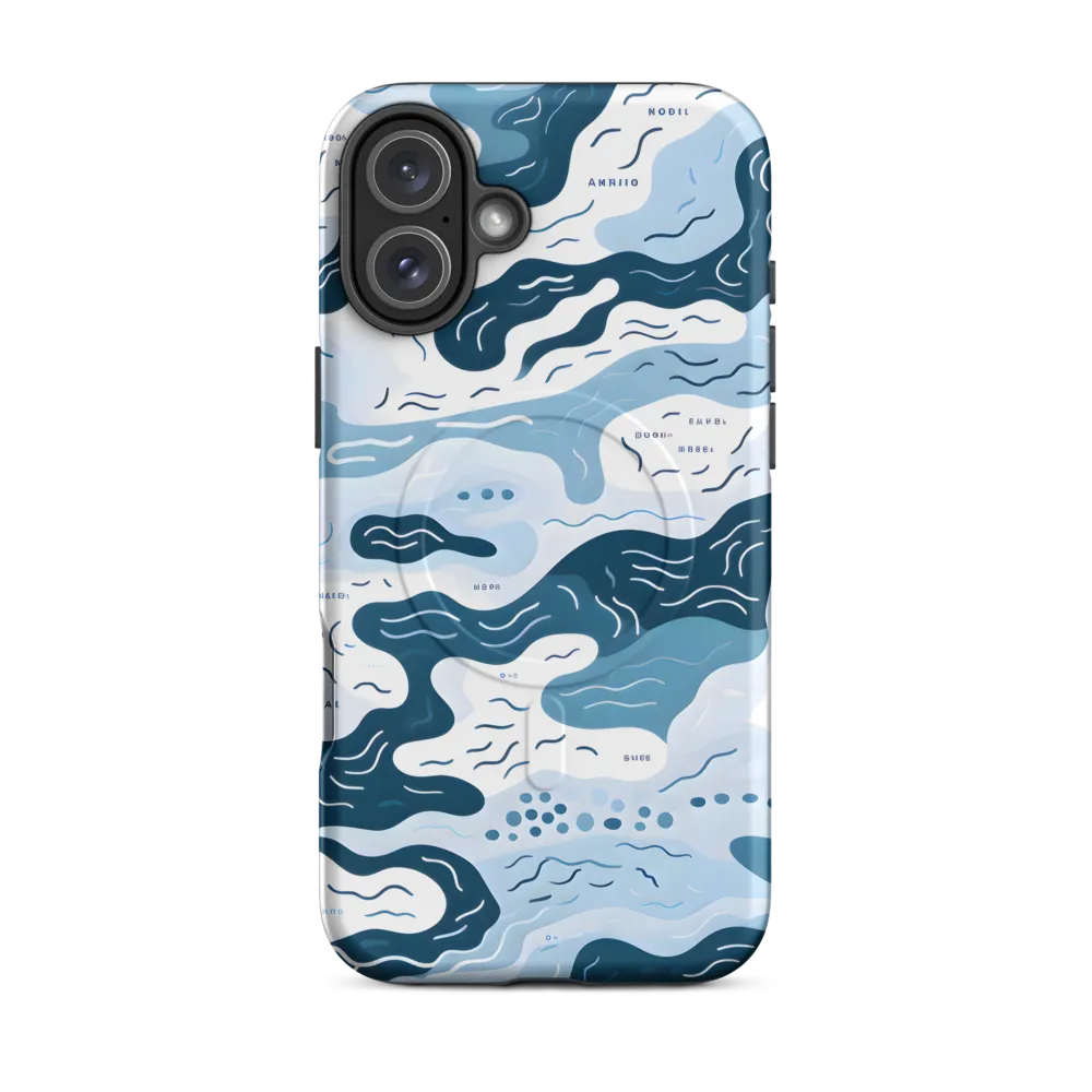 Flowing Waters: An Abstract Journey | Phone Case |  16 Plus | MagSafe® Tough Case | Matte