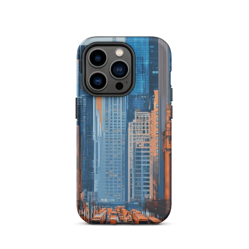 Urban Symphony in Blue and Orange