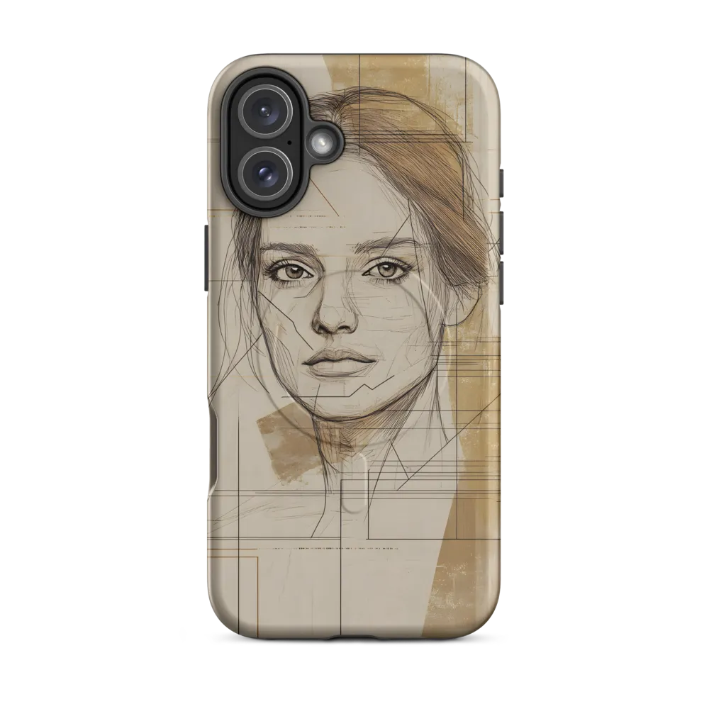 Geometric Elegance: A Modern Portrait
