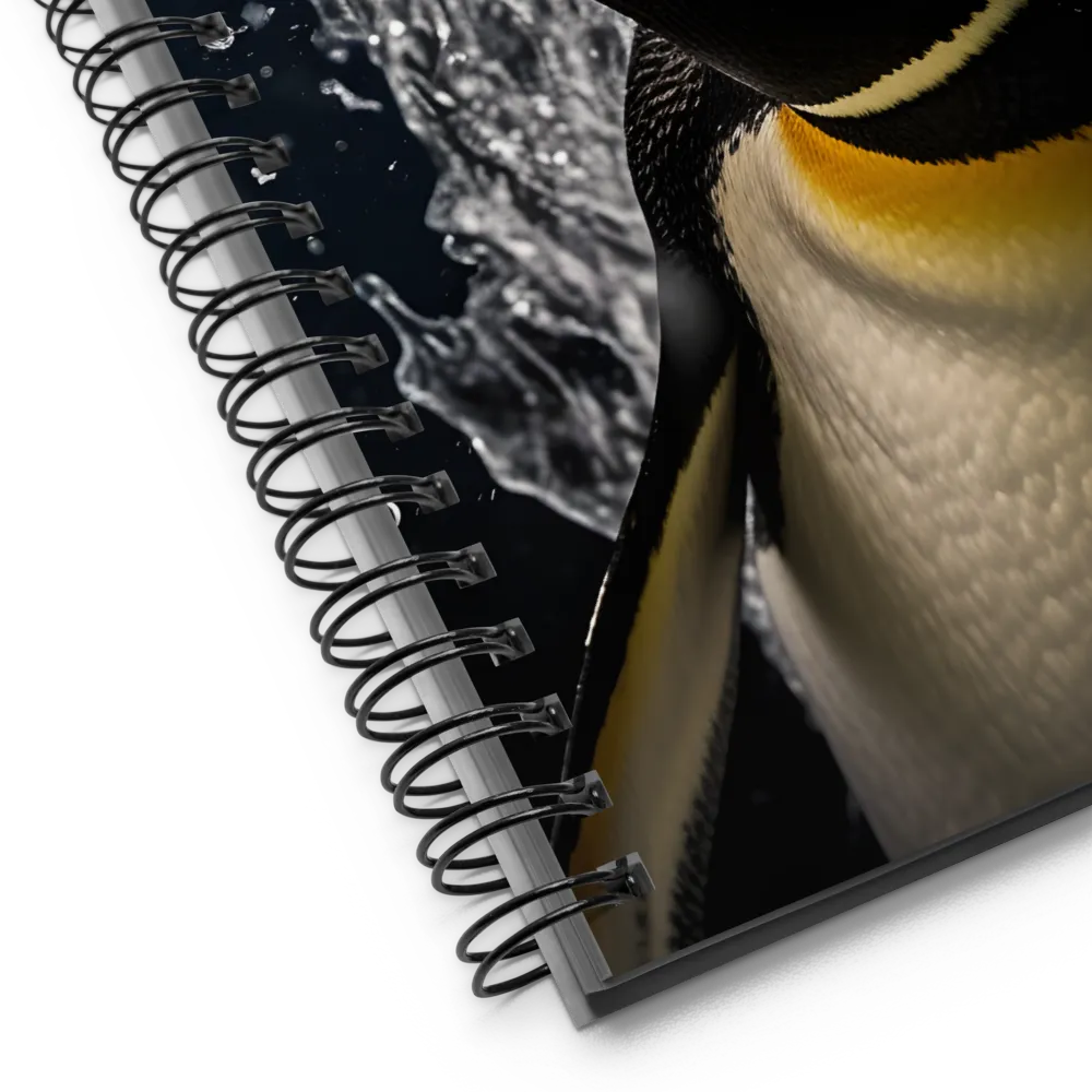 Emerging Majesty: The Penguin in Motion | Spiral Notebook