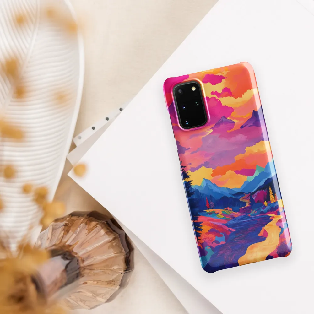 Radiant Serenity: A Surreal Landscape | Phone Case |  S20 Plus | Snap Case | Glossy