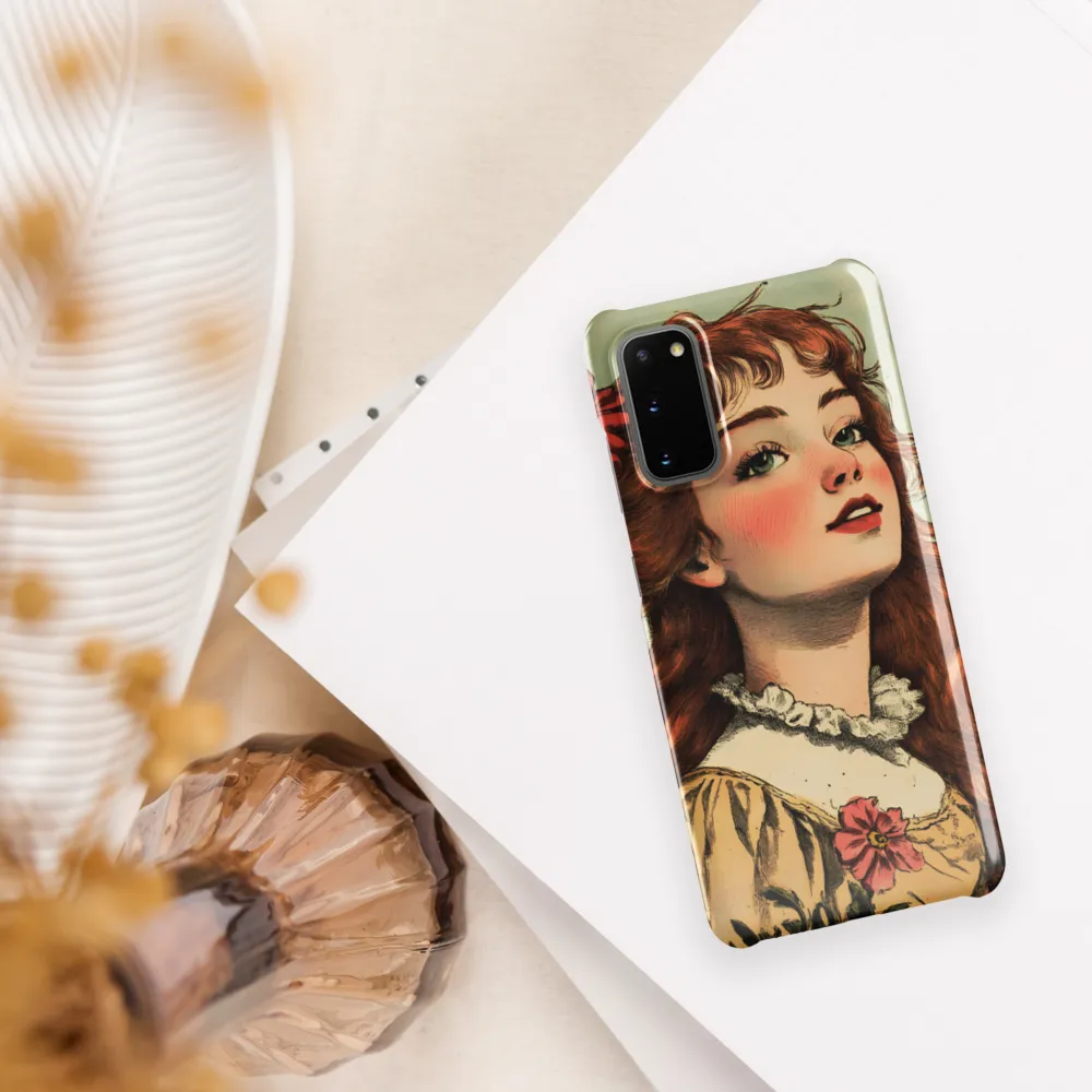 Whimsical Portrait of a Flower-Adorned Girl