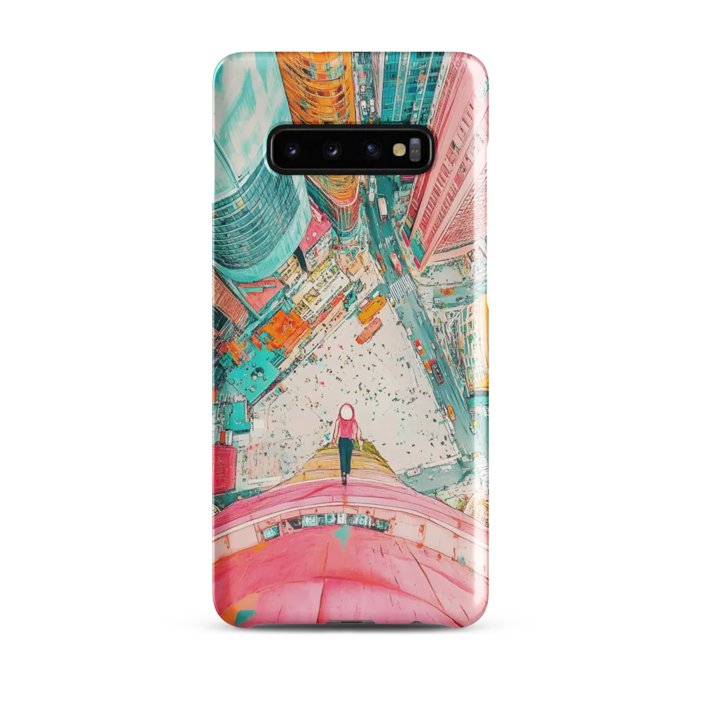 Vertical Horizons: A Surreal Cityscape Adventure | Phone Case |  S10 Plus | Snap Case | Glossy