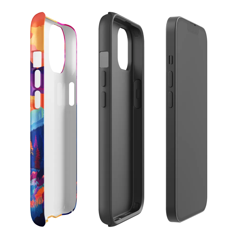 Radiant Serenity: A Surreal Landscape | Phone Case |  14 | Tough Case | Glossy