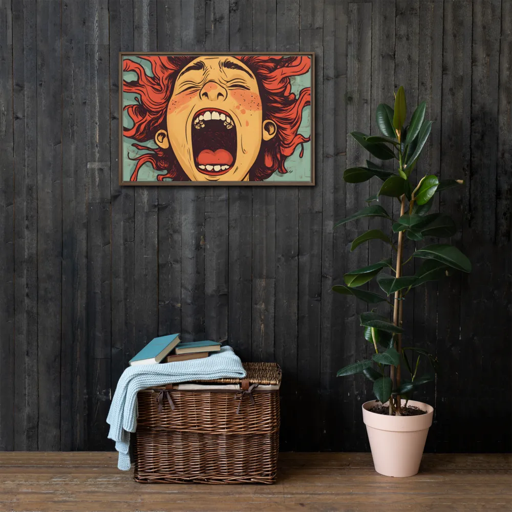 Fury Unleashed | Canvas with Brown Frame | 20″×30″