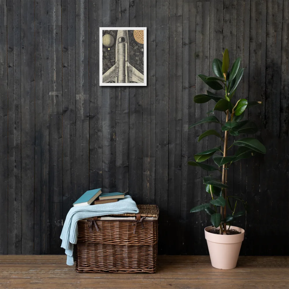 Voyage to the Unknown | Canvas with White Frame | 11″×14″