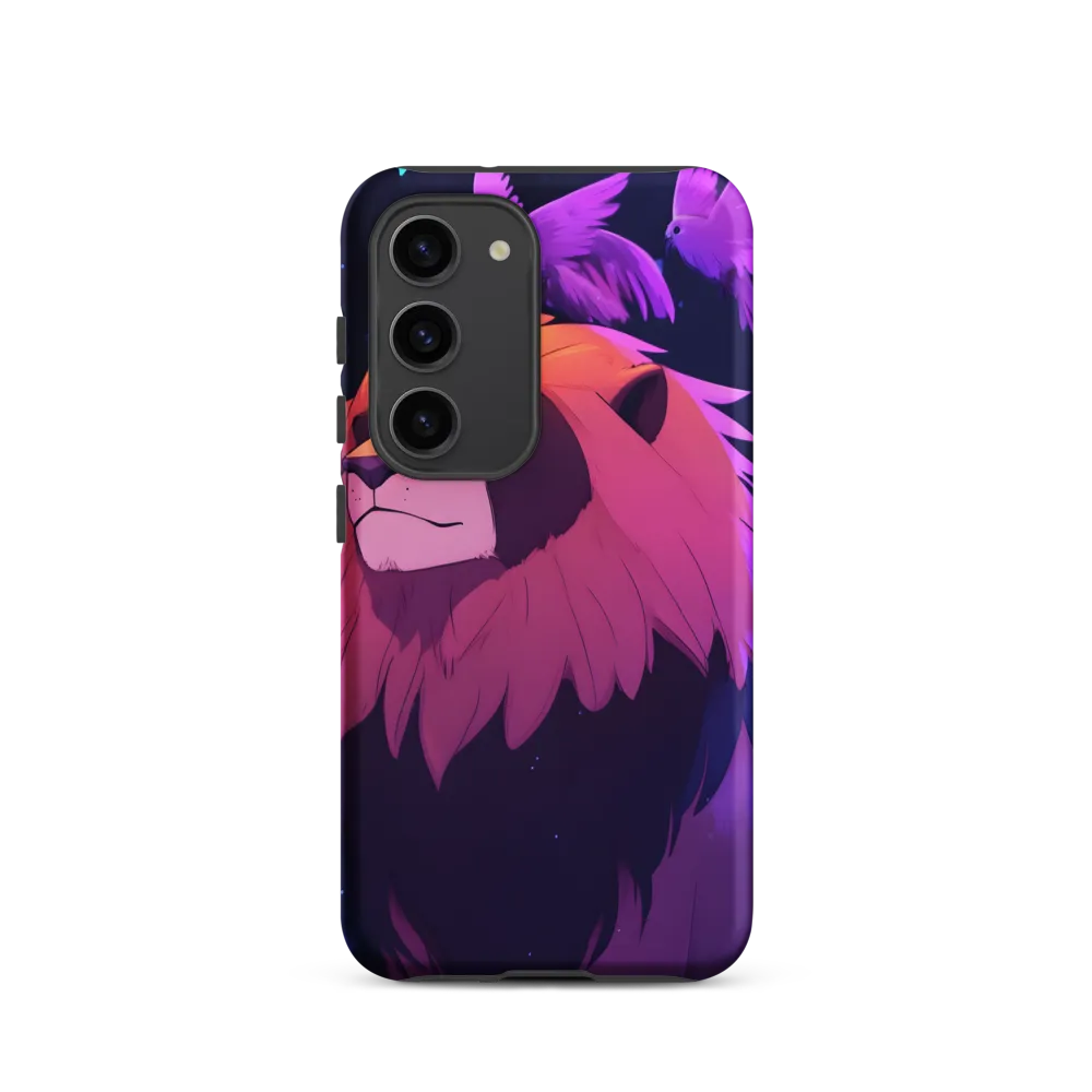 Regal Serenity: The Majestic Lion | Phone Case |  S23 | Tough Case | Matte
