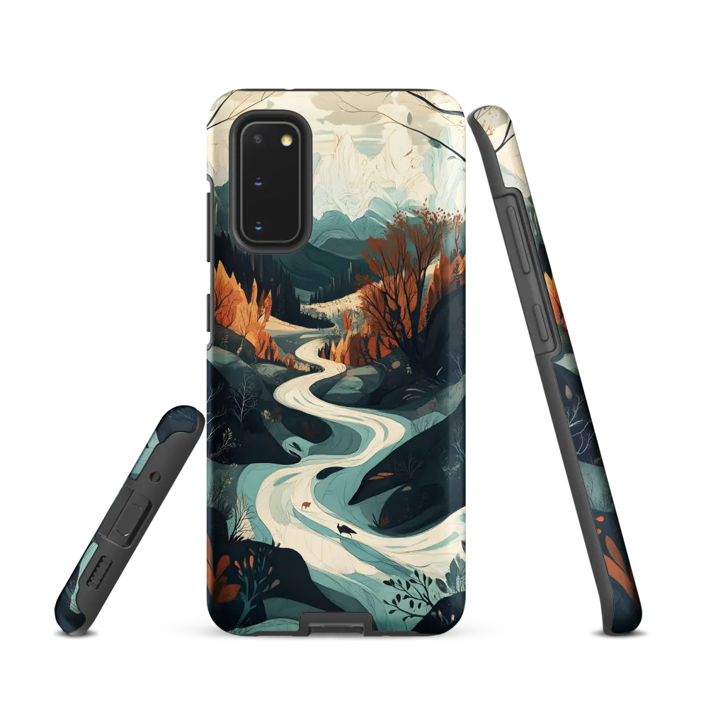 Winding Serenity: A Digital Landscape