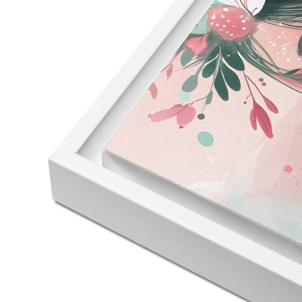 Whispers of Nature | Canvas with White Frame | 16″×16″
