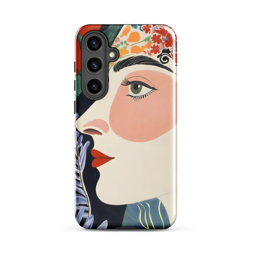 Floral Serenade: A Modern Portrait