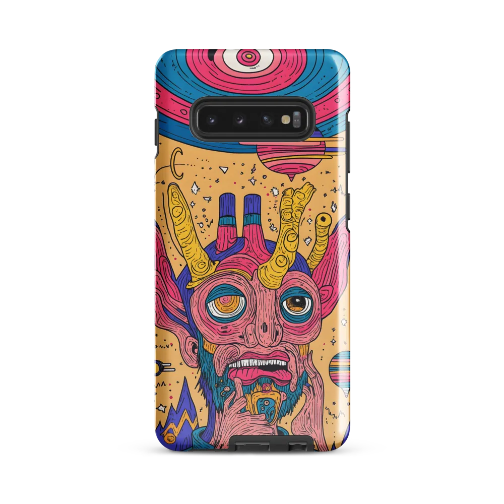 Alien Whimsy: A Surreal Encounter | Phone Case |  S10 Plus | Tough Case | Glossy