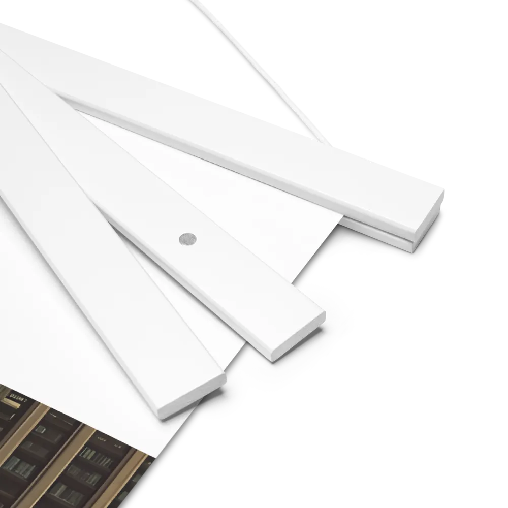 A Glimpse of Tomorrow: Urban Ambition | Poster With White Wood Hanger | 18″×24″