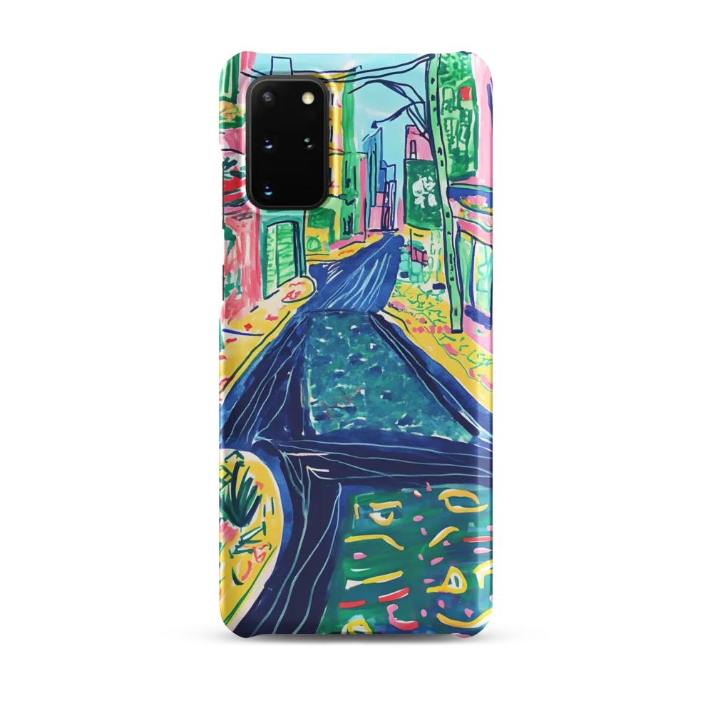Dreamy Street in Vibrant Hues