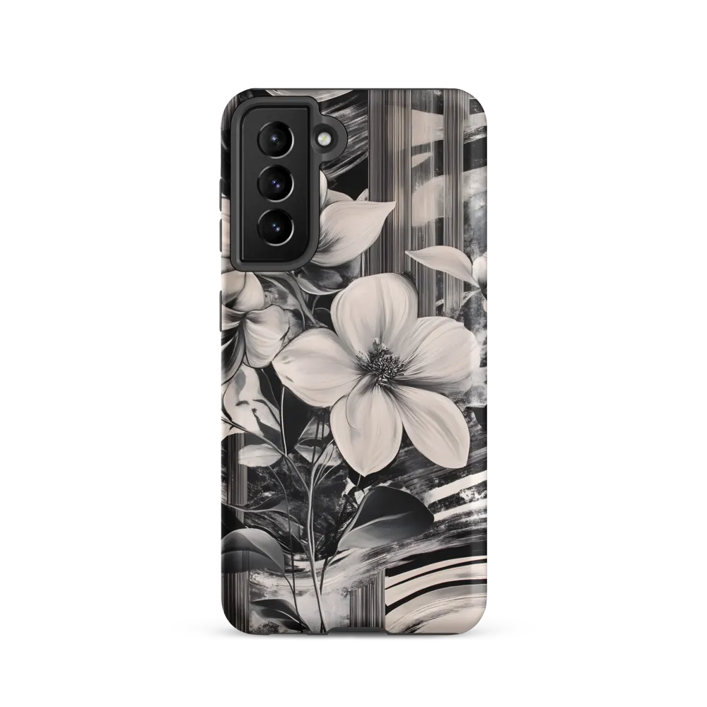 Ethereal Bloom: A Dance of Monochromes