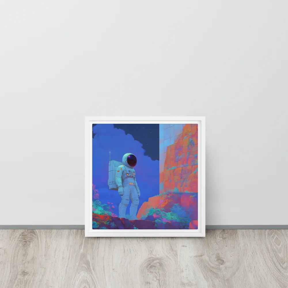 Interstellar Reflections | Canvas with White Frame | 12″×12″