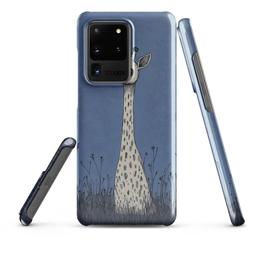 Whimsical Giraffe in Blue