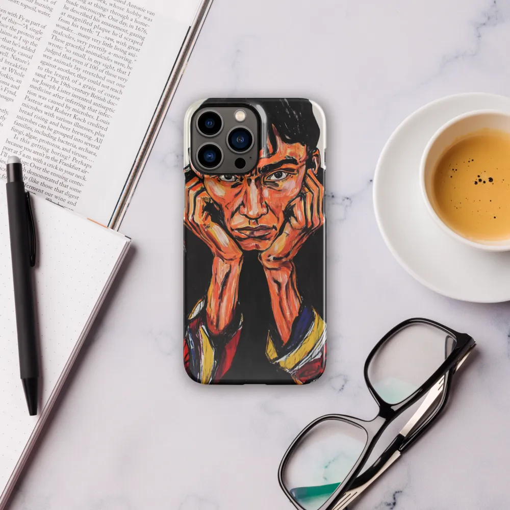 Contemplative Intensity: An Expressionist Portrait
