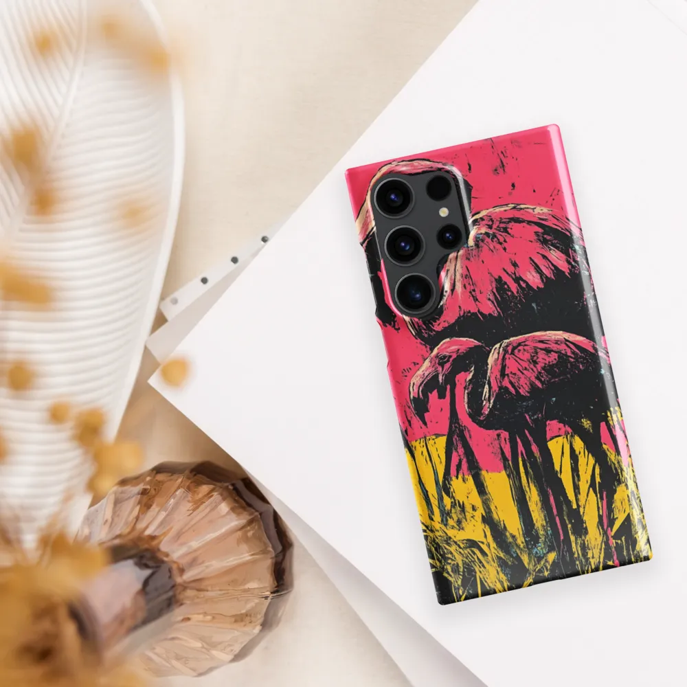 Flamingo Duet: A Pop Art Expression
