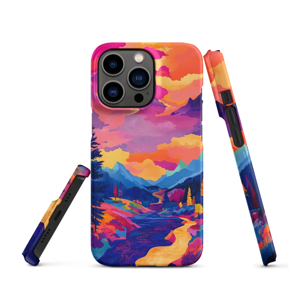 Radiant Serenity: A Surreal Landscape | Phone Case |  13 Pro | Snap Case | Matte