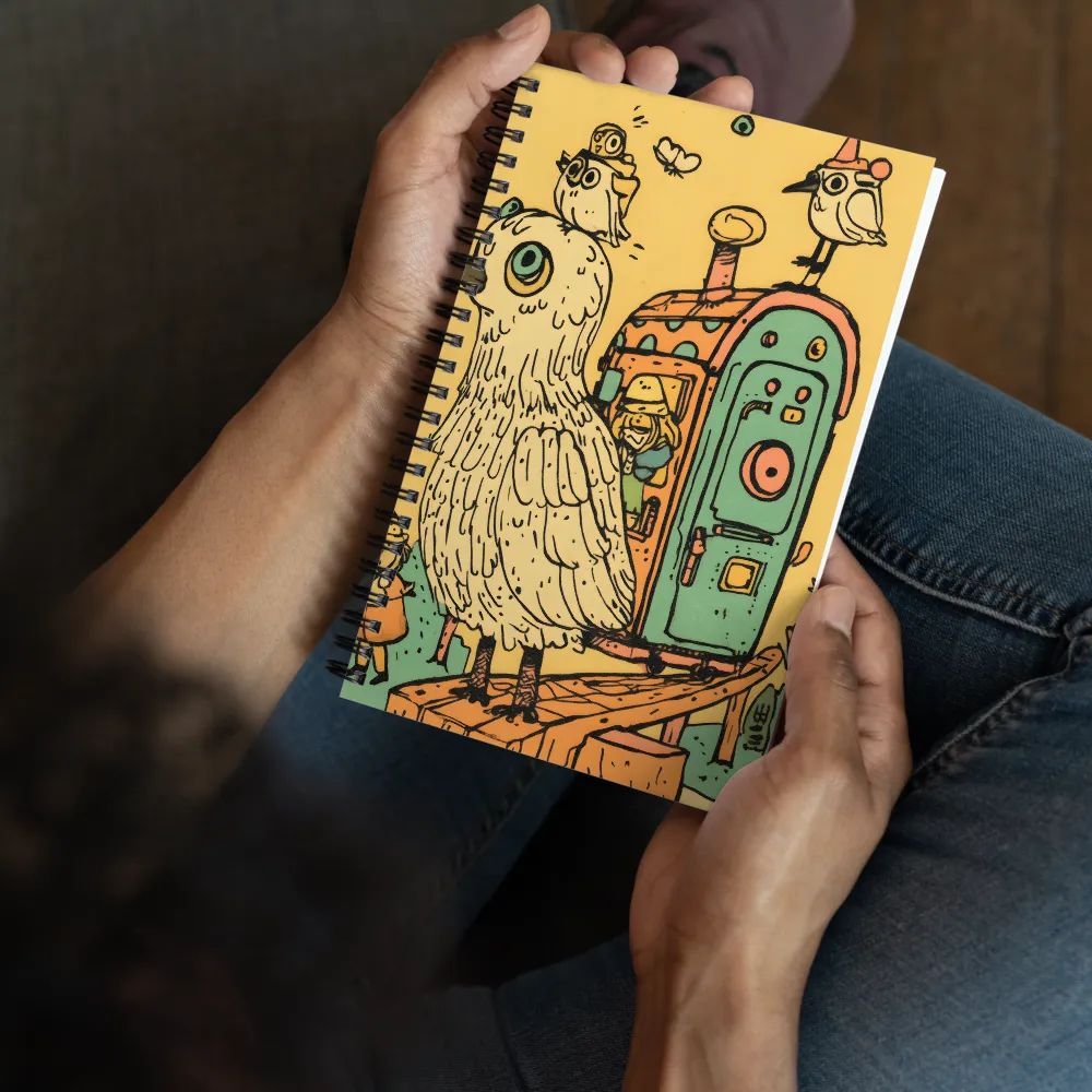 Whimsical Avian Adventure | Spiral Notebook