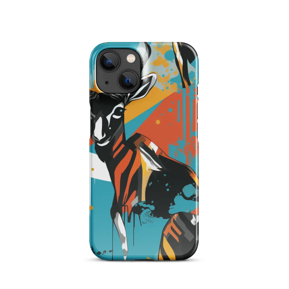 Dynamic Antelope in Vivid Abstract