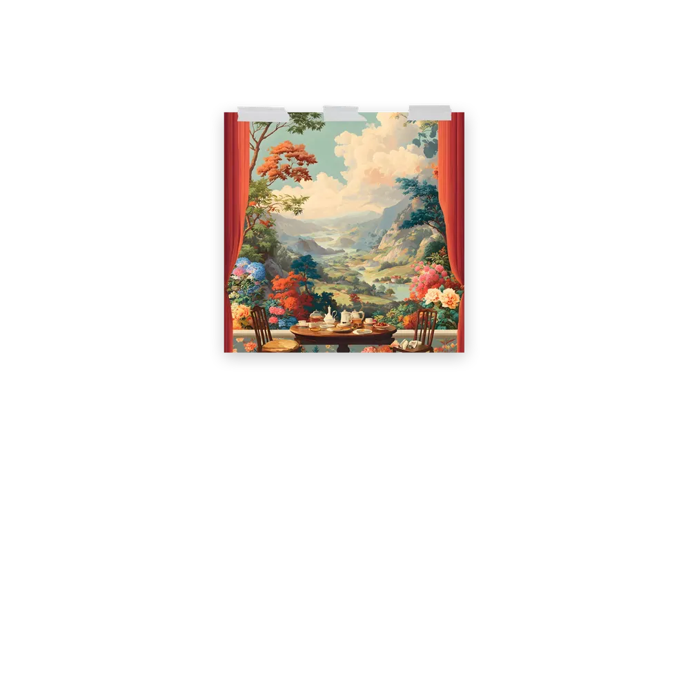 Tea-Time Overlook 
 Poster | 18″x 18″